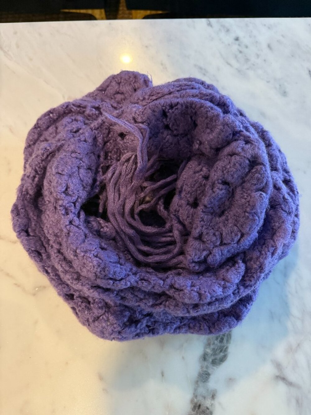 Long Purple Knitted Scarf from United Colors Of Benetton